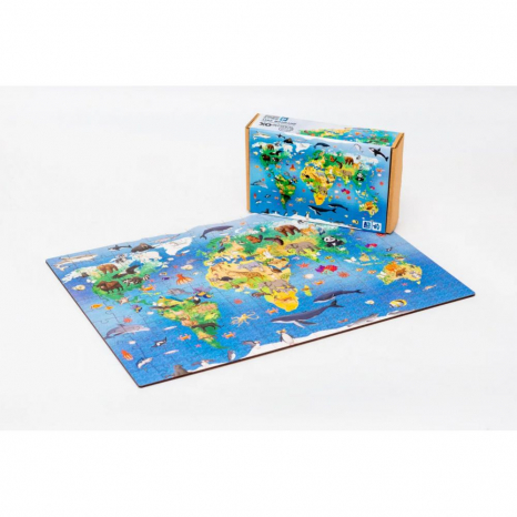 Фигурный деревянный пазл "Детский Мир" А3 Puz-04024 PuzzleOK