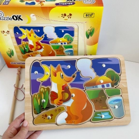 Магнитный пазл-сортер сказочка "Лисичка-Сестричка" Puz-14474 м PuzzleOk