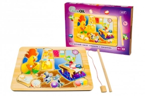 Магнітний пазл-сортер казочка "Півник і Мишеня" Puz-14476 PuzzleOk