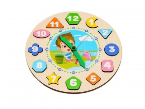 Деревянный сортер "Часы" для мальчиков Puz-22935 PuzzleOk