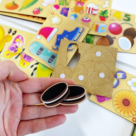 Розвиваюча книга на липучках з дерев'яними елементами Puz-88891 PuzzleOk