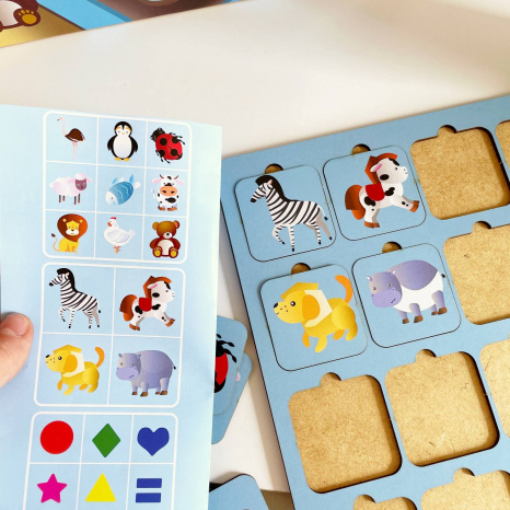 Дерев'яна розвиваюча гра "Комбінації" Puz-88894 PuzzleOK