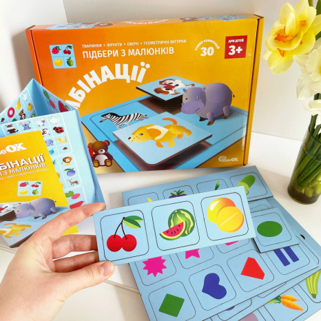 Дерев'яна розвиваюча гра "Комбінації" Puz-88894 PuzzleOK