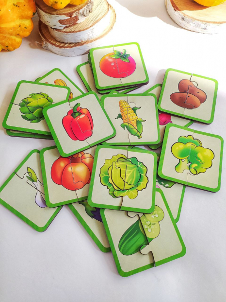 Дерев'яна головоломка "Овочі" PuzzleOk. Puz-95963