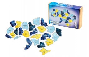 Деревянный пазл на магнитах "Карта Украины" PuzzleOK. PuzA4-01350
