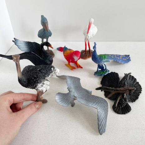 Набір фігурок тварин Птахи (8 фігурок) в пакеті Q 907-7