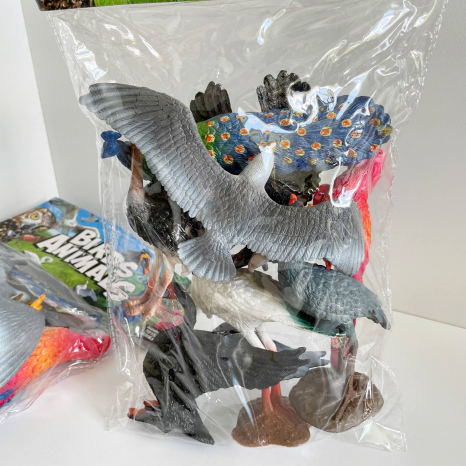 Набір фігурок тварин Птахи (8 фігурок) в пакеті Q 907-7