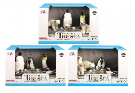 Ігровий набір фігурок Пінгвіни, 3 види (у 2-х видах білі ведмеді). Q9899-P8