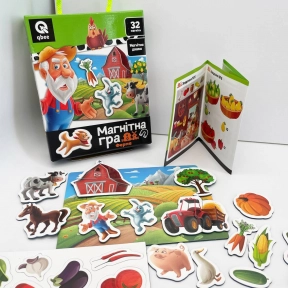 Магнитная игра Ферма QB600-003 (32 магнита и магнитная доска)