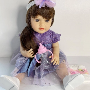 Кукла высотой 50 см: резиновая, пьющая и писающая (с памперсом), TK Group, QM 88006