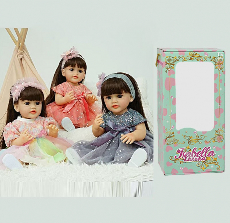 Лялька висотою 50 см: гумова, п’є та пісяє (з памперсом), TK Group, QM 88006