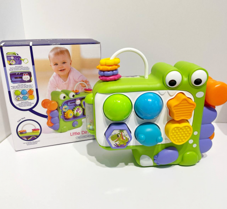 Логічний тактильний сортер зі стукалкою Динозавр QX-91210E