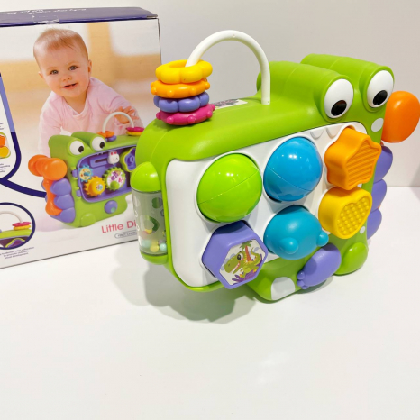 Логічний тактильний сортер зі стукалкою Динозавр QX-91210E