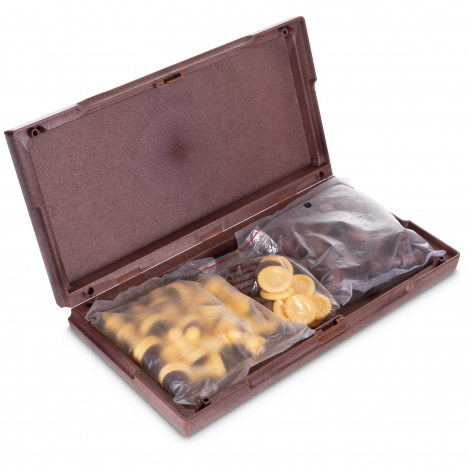 Набір 2 в 1 Шахи та шашки магнітні коробці QX2880-S