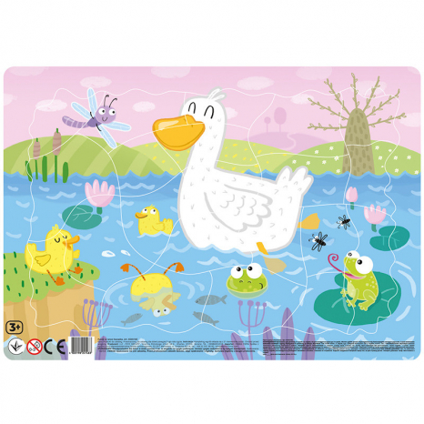 Картонні пазли в рамці Качки / Каченята (21 дет.), Додо / Dodo (аналог Ларсен)