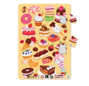 Картонные пазлы в рамке Сладости(53 дет.), Додо / Dod