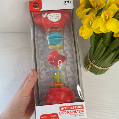 Брязкальце “Пташка”, висота 24 см, рухомі елементи всередині, RT 603 A-6