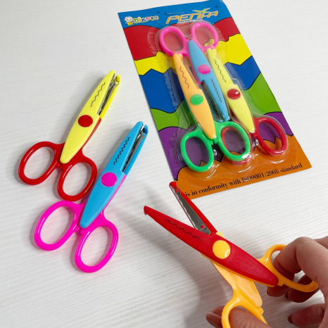 Набір фігурних ножиць 3 шт, 13,5 см, С 36973