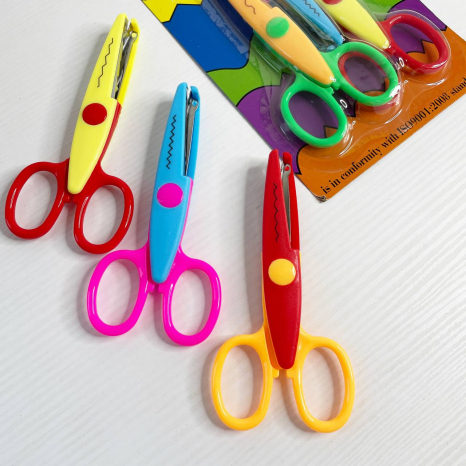 Набір фігурних ножиць 3 шт, 13,5 см, С 36973