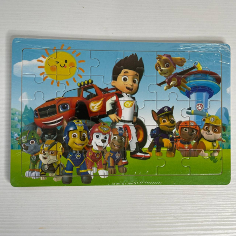 Деревянный пазл в рамке Щенячий патруль, 30 деталей