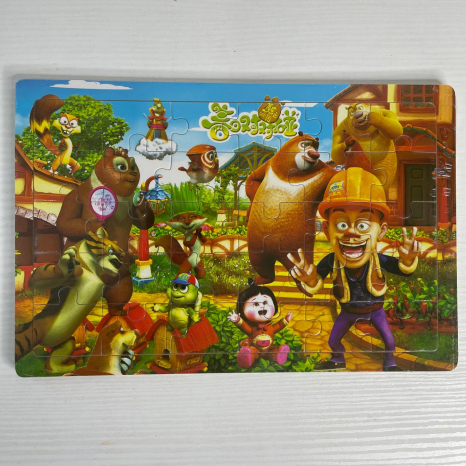 Деревянный пазл в рамке Мишки Буни, 30 деталей