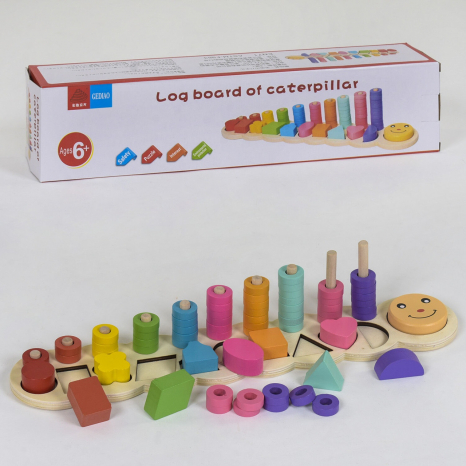 Дерев'яна іграшка Рахунковий набір першокласника / Математика /  С 39293