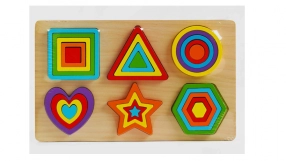 Логічна гра Геометричні фігури вкладки та мозаїка