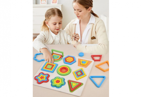 Логічна гра Геометричні фігури вкладки та мозаїка