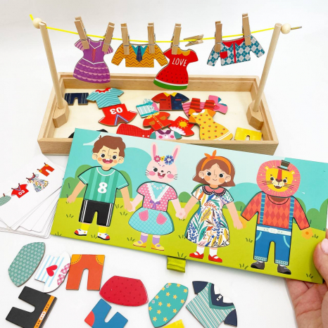 Гра з прищіпочками Сушимо одяг та одягаємо персонажів С 62363