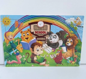 Дерев'яний пазл у рамці, 30 деталей "Лісова школа"