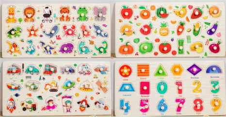 Дерев'яна рамка -вкладиш з ручками в асортименті