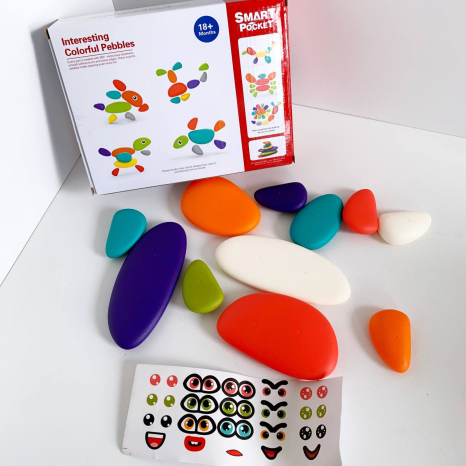 Гра "камінці-брязкальця", 11 шт., налипки, S-A111