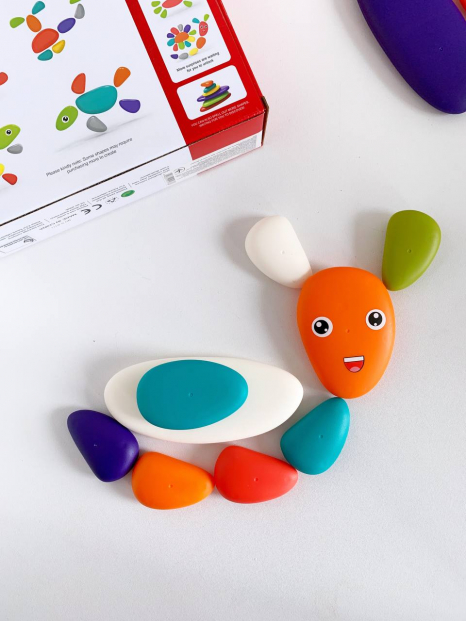 Гра "камінці-брязкальця", 11 шт., налипки, S-A111