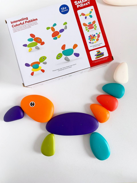 Гра "камінці-брязкальця", 11 шт., налипки, S-A111