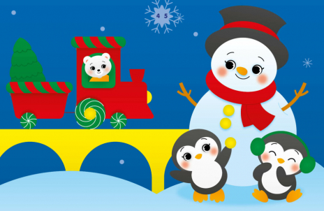 Аплікації наліпками : Сніговичок (укр) С1655006У