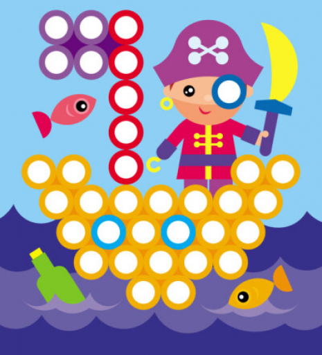 Мозаика из наклейок: Кружочки. Для детей от 4 лет (у) Ранок