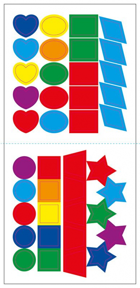 Мозаїка з наліпок : Ялинка. Форма