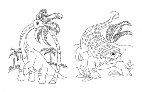 Большая книга раскрасок : Динозавры (у), С1736006У. Ранок