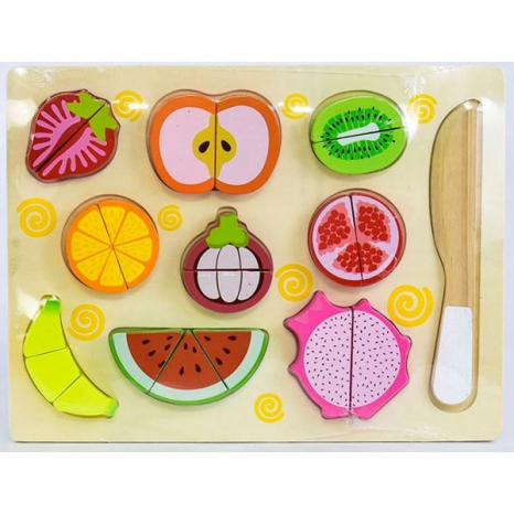 Деревяний набір Продукти на магнітах Фрукти