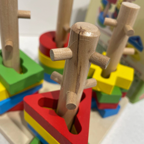 УЦІНКА! Дерев'яна іграшка Пірамідка - ключ