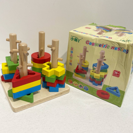 УЦІНКА! Дерев'яна іграшка Пірамідка - ключ