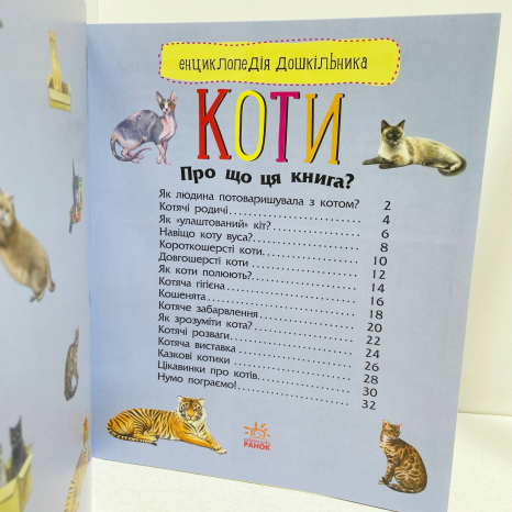 Енциклопедія дошкільника (нова) : Коти (у)(94.9)