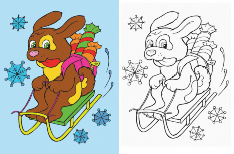 Розмальовка. Подивись і розфарбуй : Новий рік (укр) С628009У Ранок