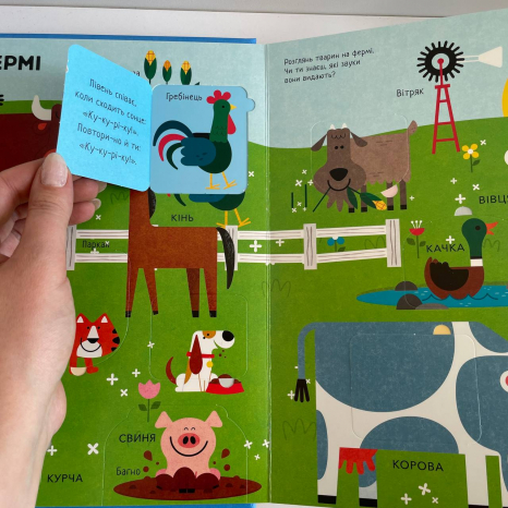 Большая подарочная книга с мягкой обложкой с окошками: Животные Ранок С902426У