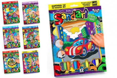 Набір креативної творчості "Фреска із піску "Sand Art" Danko Toys