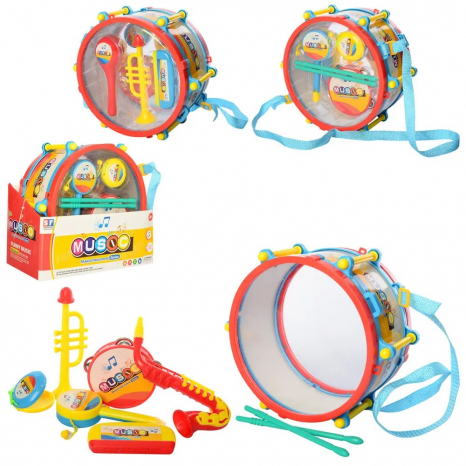 Музичні інструменти барабан, дудка, маракас, SF8122ABC