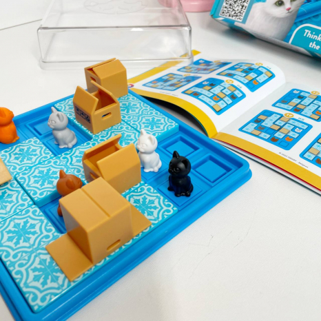 Настільна логічна гра - головоломка "Коти в коробках" Smart Games SG 450