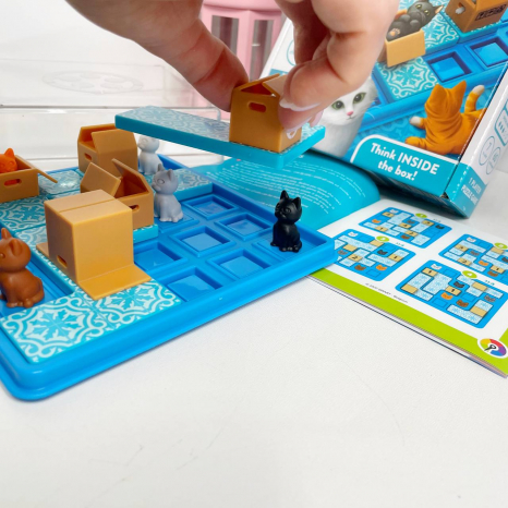 Настільна логічна гра - головоломка "Коти в коробках" Smart Games SG 450