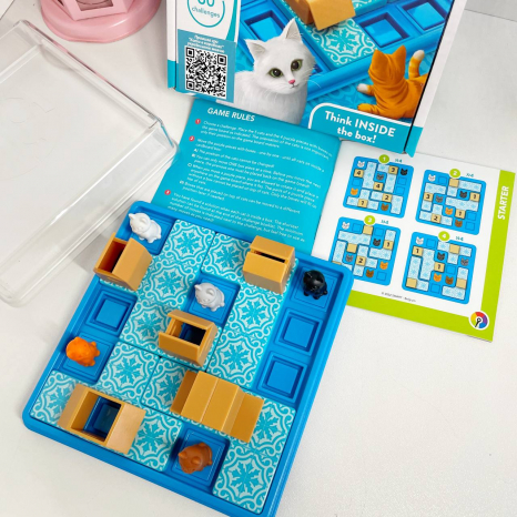 Настільна логічна гра - головоломка "Коти в коробках" Smart Games SG 450