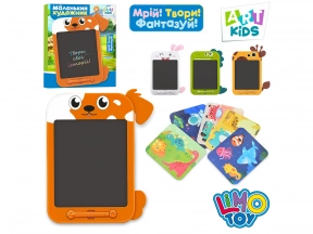 LCD планшет SK 0054 ABCD для малювання, 10 дюймів, 4 види, бат.(таб.), кор., 25-31,5-2 см.